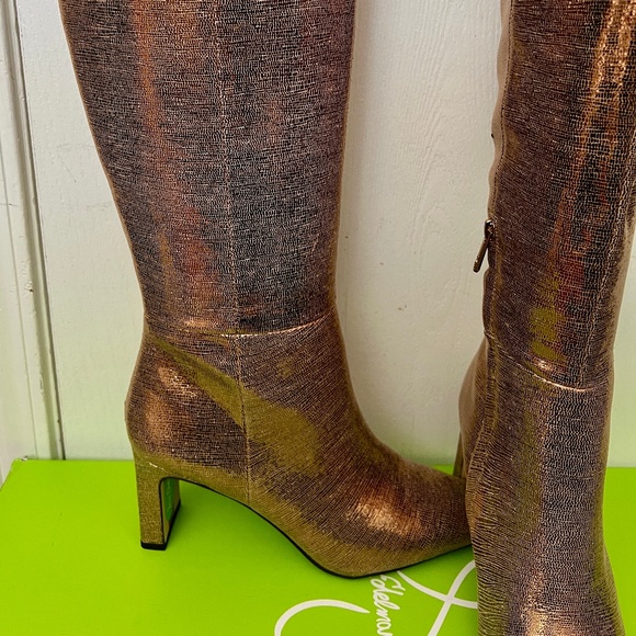 SAM EDELMAN SYLVIA WIDE CALF KNEE BOOT (DEEP GOLD)-10M - Picture 3 of 8